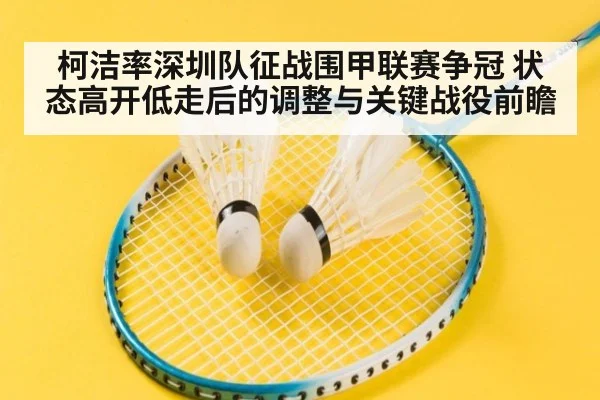 柯洁率深圳队征战围甲联赛争冠 状态高开低走后的调整与关键战役前瞻